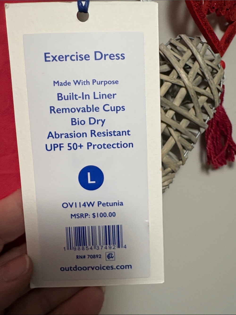 Outdoor Voices Petunia Exercise Dress - Bright Pink - Picture 2 of 4